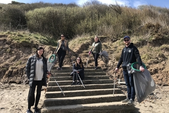 Filey beach clean