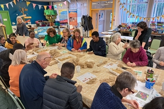 #TeamWilder community group creating seagrass seedbags