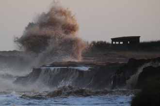 High Tide by the Sea Watch Hide