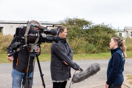 YWT's Laura Welton speaks to ITV TV cameras