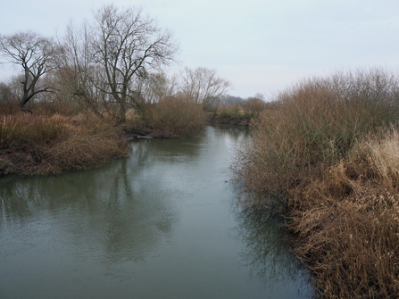 River Derwent in winter at Wheldrake Ings