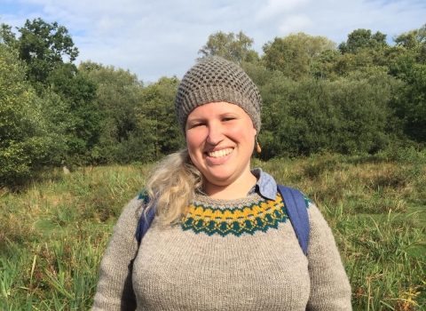 Catherine at Askham Bog