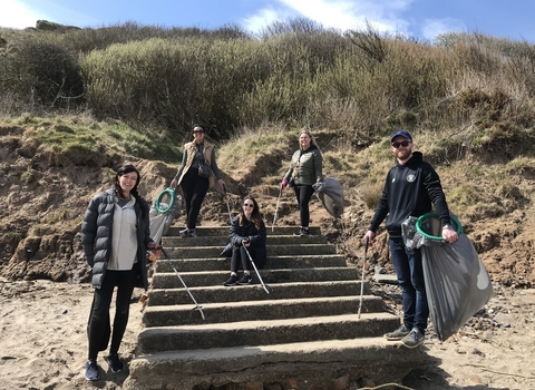 Filey beach clean