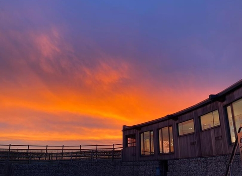 winter sunrise at Spurn DC